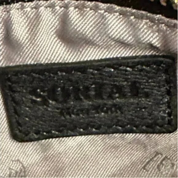 Sorial New York Black Evening Bag with Gold Chain Magnetic Closure - Picture 5 of 10